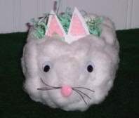 make a bunny basket from recycled milk carton